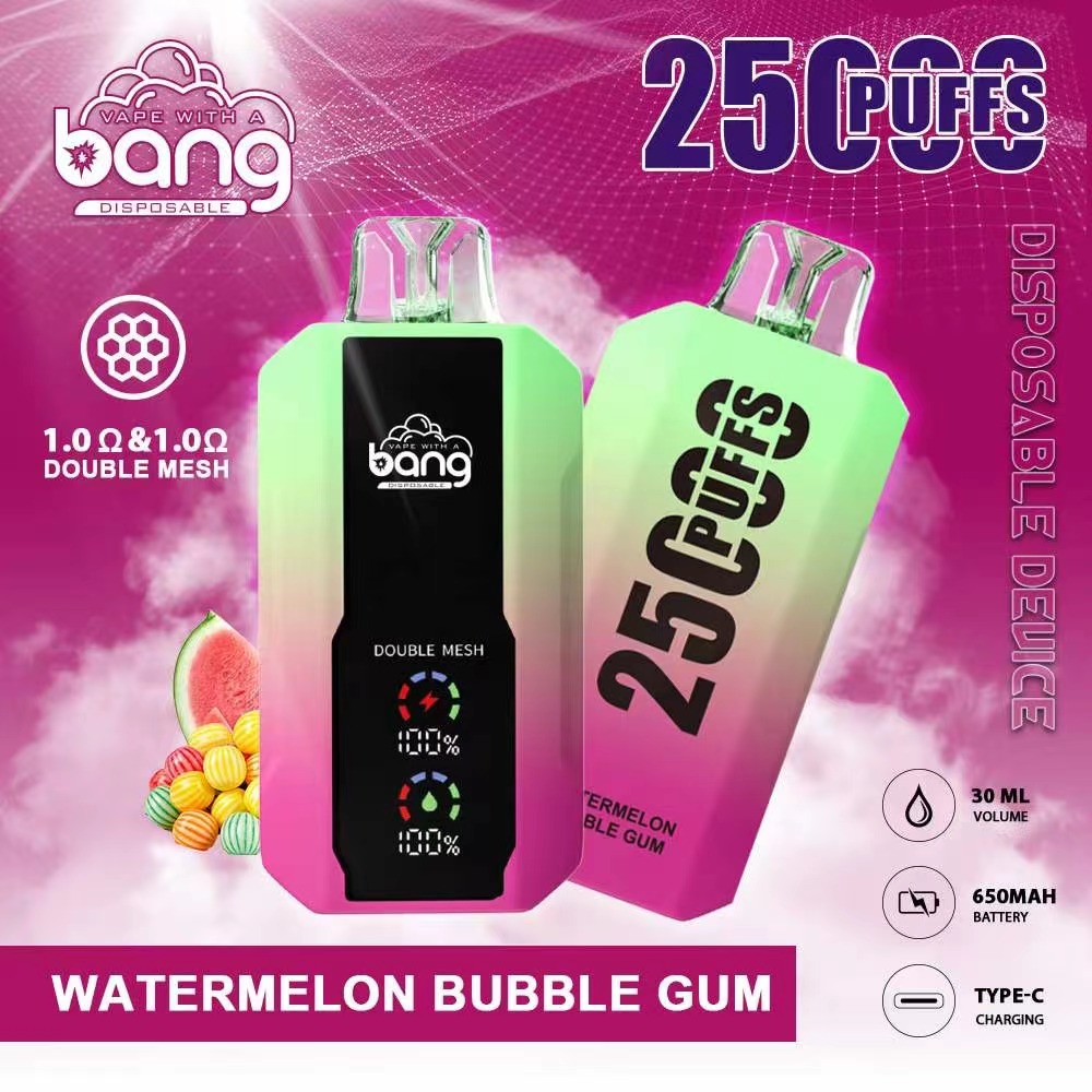 Bang 25000 Disposable Vape Pen - 25000 Puffs, 25ml E-Liquid, 650mAh Battery, 12 Flavors