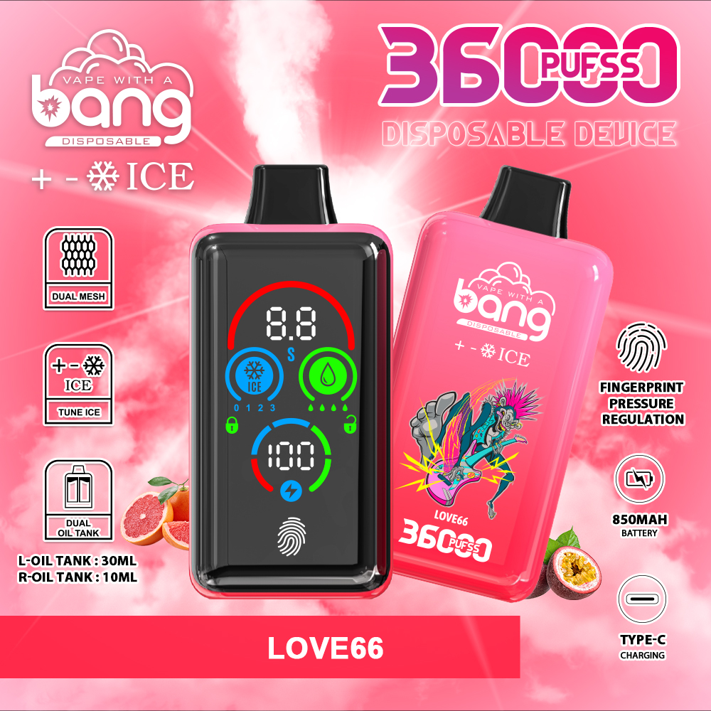 Bang 36000 Ice Blending - Adjustable Ice Level Vape with 36,000 Puffs