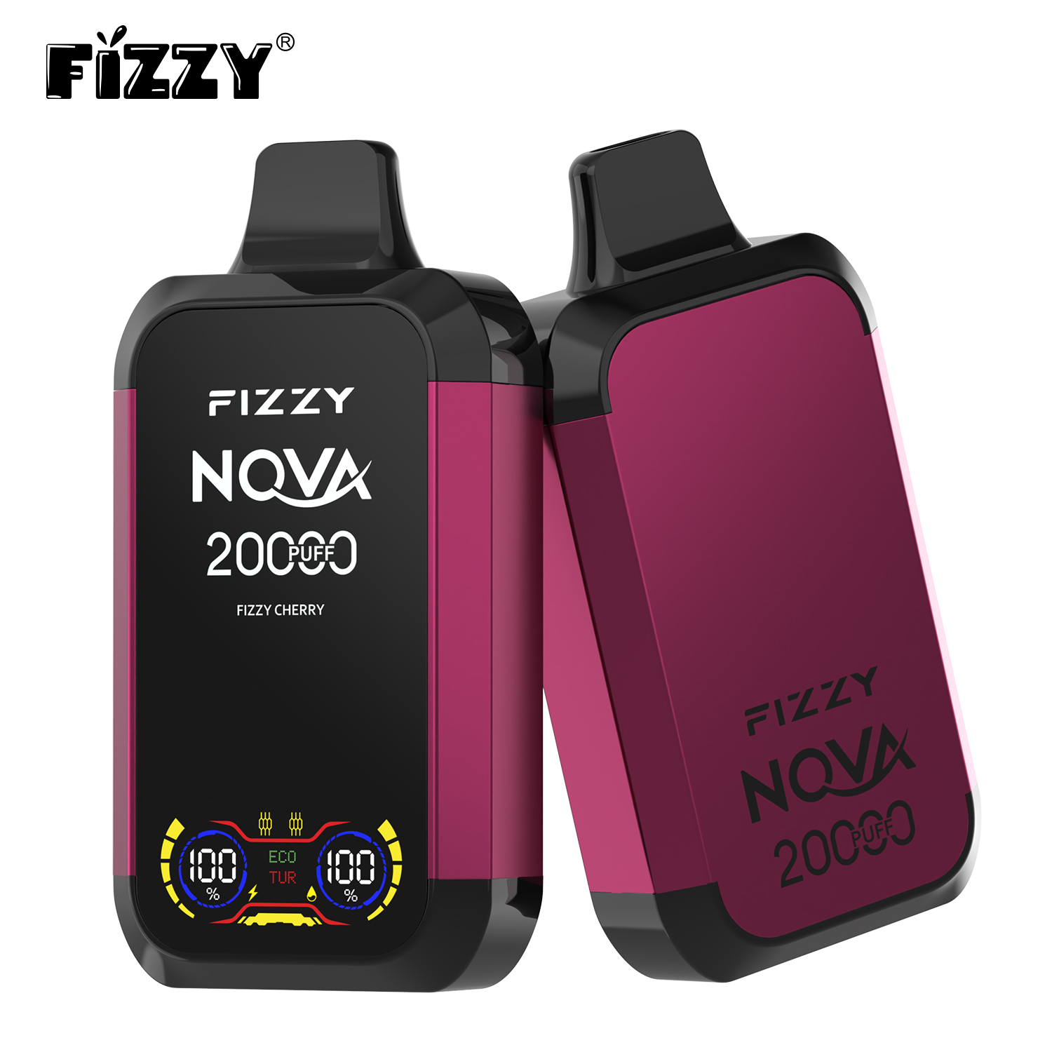 FIZZY Nova 20000 Puffs Dual Mesh Rechargeable Disposable Vape Pen - 15 Flavors, 20000 Puffs, 28ML Liquid