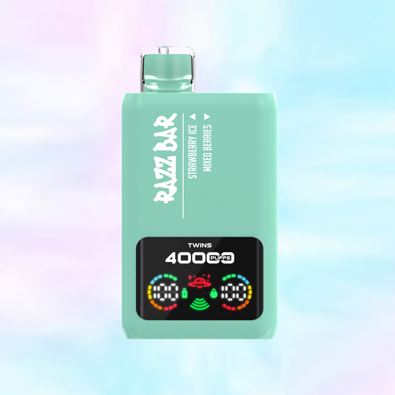 Razz Bar 40000 Puff Disposable Vape - 40K Puffs, Dual Flavors, 650mAh Rechargeable, Mesh Coil Dual Tank, Type-C