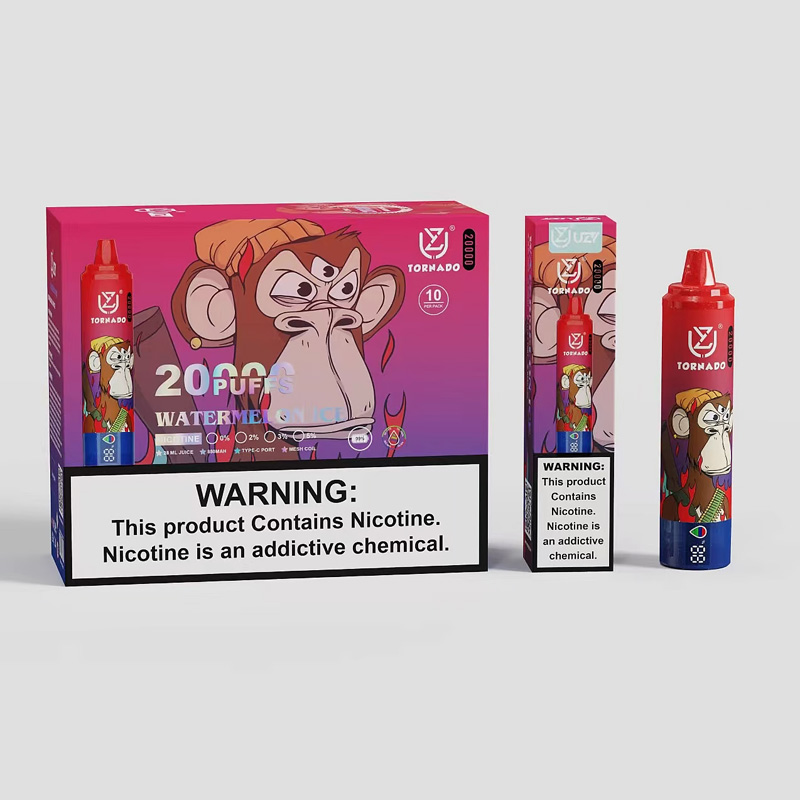 Uzy Tornado 20000 Puffs Vape - High Performance Disposable E-Cigarette with 12 Flavors