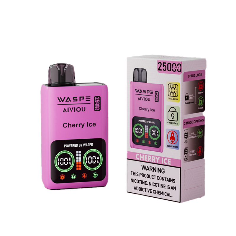 Waspe Aiviou 25000 Disposable Vape Pen - 25000 Puffs, 25ml E-Liquid, 0%/2%/5% Nicotine - Best Vaping Experience