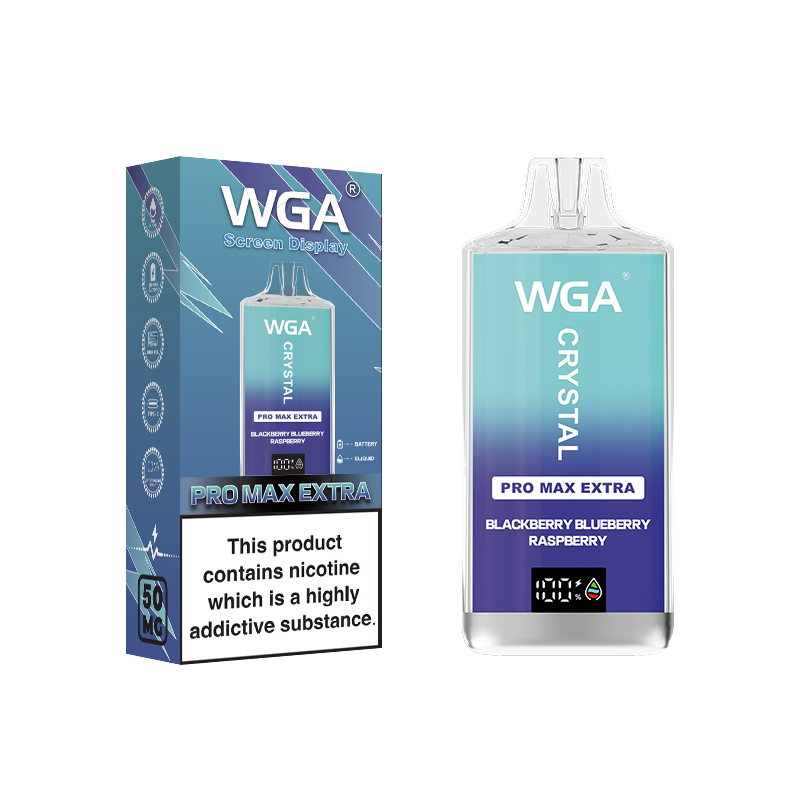 Wga Crystal Pro Max Eetra 15000 Disposable Vape Pen - 15000 Puffs, 2%/5% Nicotine, 25ml Pre-Filled E-Liquid