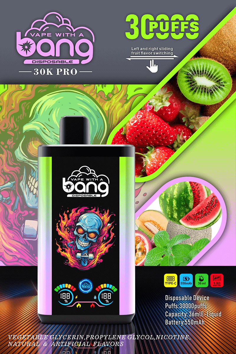 Bang Double Flavor 30000 Pro Disposable Vape - 30,000 Puffs, Dual Flavor System, 550mAh Battery