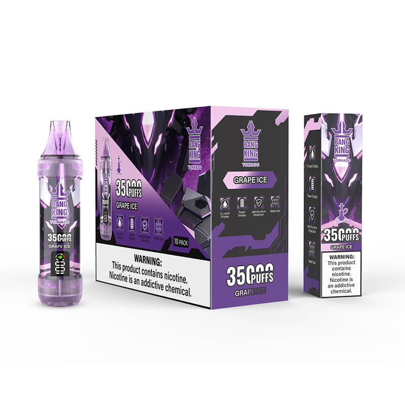 Bang King 35000 Puffs Disposable Vape - Dual Flavors, 650mAh Battery, 12 Flavors, Type-C Charging