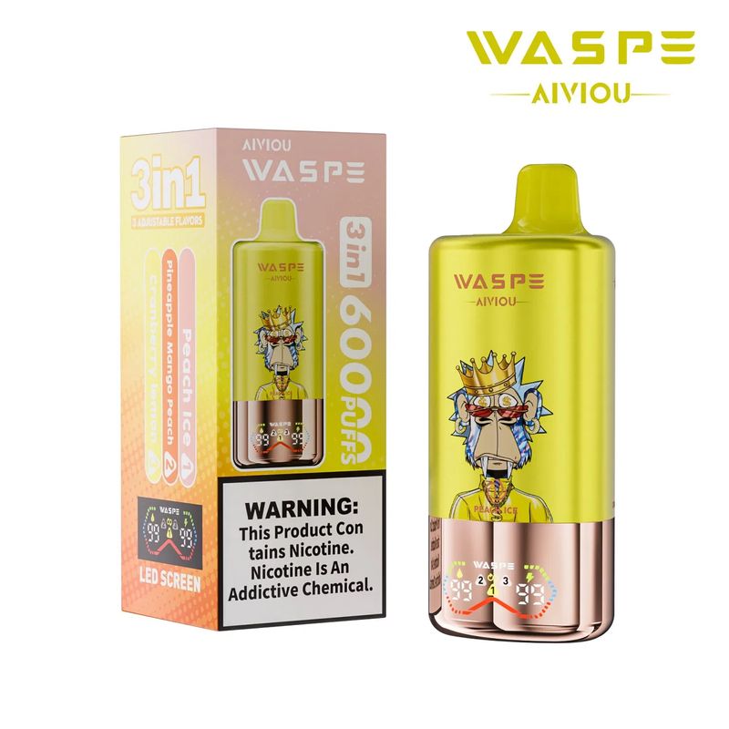 Waspe 60000 Triple Flavor Disposable Vape Device - 60000 Puffs, 54ml E-liquid, 2% & 5% Nicotine